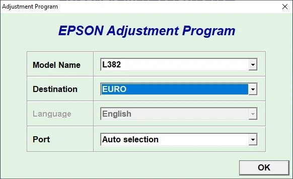 EPSON L382 386 486 ADJUSTMENT PROGRAM